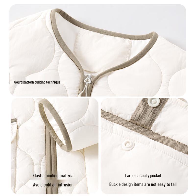 Baleno Women's Solid Color Lapel Padded Jacket