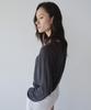 Ieoning Light Linen V-Neck Summer Knit, Charcoal