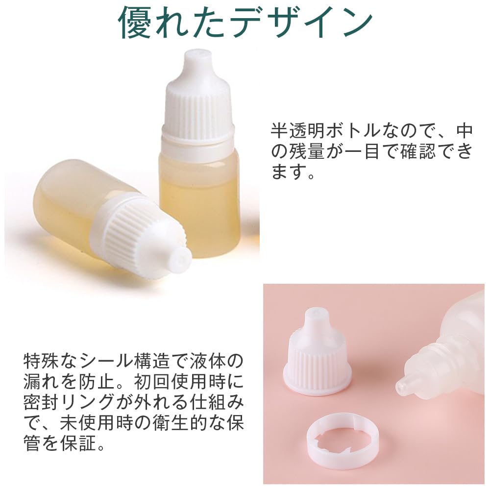 KUAIDHFK Tropfflaschen 5ml, Set mit 10 Stück, Augentropfer Behälter, Auslaufsicher, Tragbar