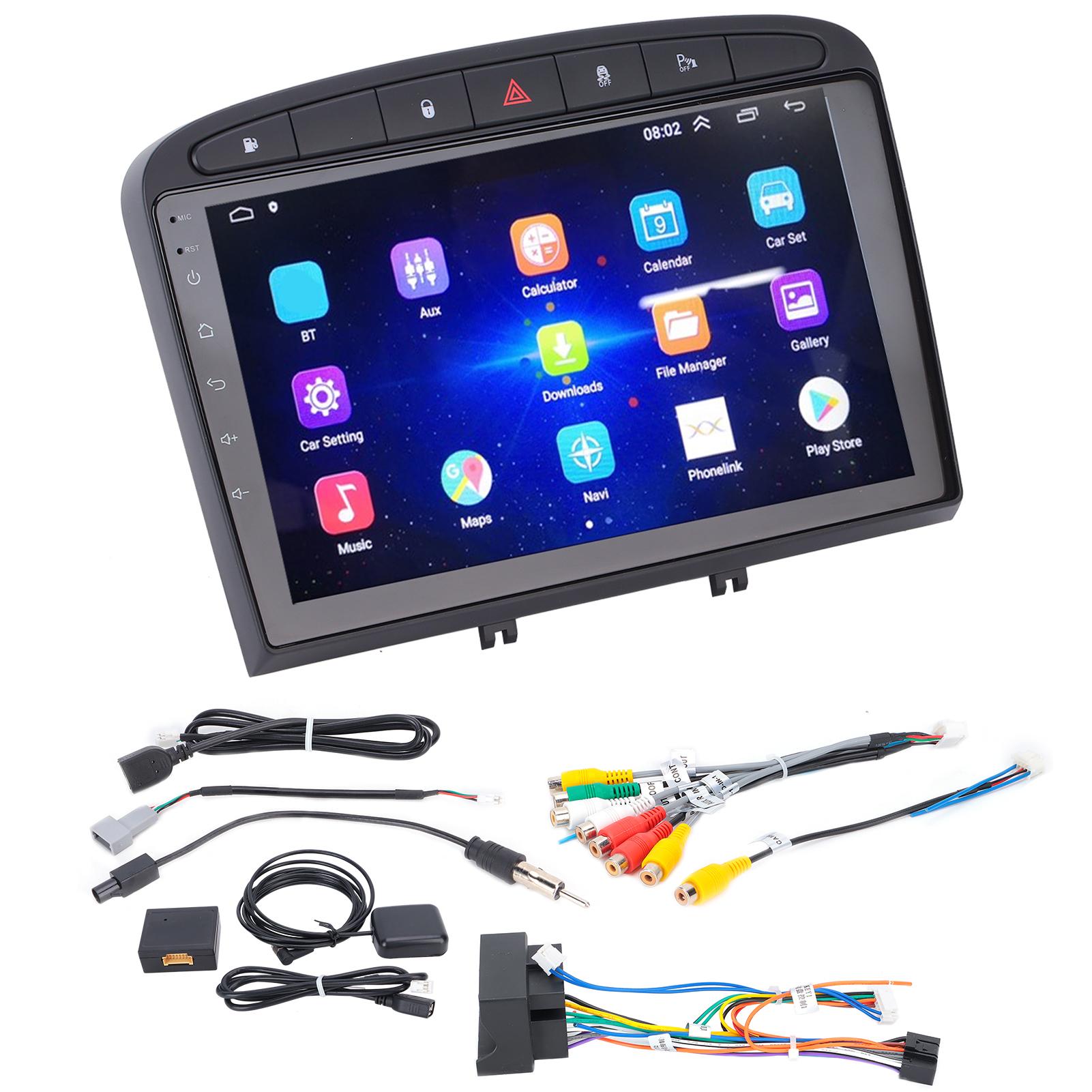 

9-дюймовый автомобильный навигатор с сенсорным экраном, мультимедийный проигрыватель для Android 10.0, Bluetooth, замена для Peugeot 408 308 308SW