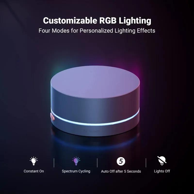 Fosi Audio VOL20 Bluetooth Knob Versatile Desktop Volume Controller RGB Lighting USB for PC/Gaming/Desktop Multi-Function Button
