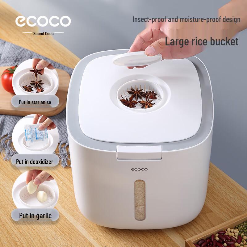 ecoco Контейнер для хранения риса и зерна, защищенный от насекомых