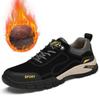 Fashion Suede Leather Men Hiking Shoes Outdoor Trail Trekking Sneakers Men Non-slip Breathable Climbing Shoes Men Mountain Sports Shoes