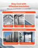 Double Reflective Insulation Roll, Non-Perforated Woven Fabric Radiant Barrier, 0.15mm 38.1m x 1.22m, Double-Sided Aluminum Foil Heat Reflective