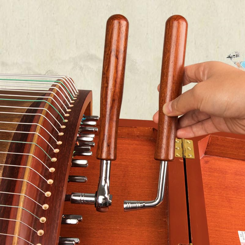 Iplusmile Guzheng Stimmratsche Holz Massiv Stimmung Stimmwirbel Saiteninstrument Musikinstrument Zubehör (Koreanische Zither) Schraubenschlüssel, Typ, 17,5 cm,