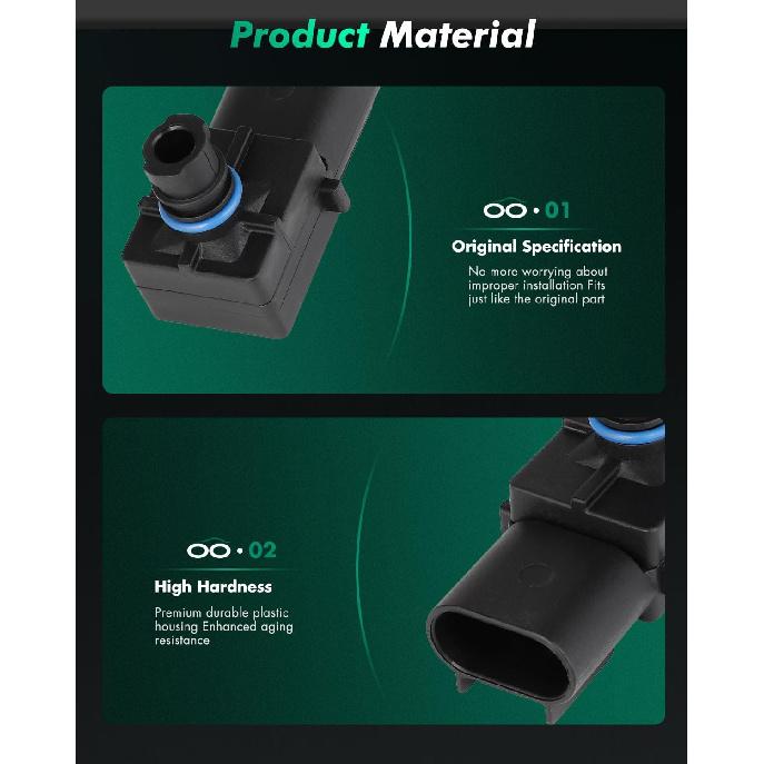 SCITOO Manifold Absolute Pressure Sensor fit for Chrysler for 300 2005,for Chrysler for Sebring 2008,for Dodge for Avenger 2008,for Dodge for Magnum