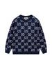 Unisex Light Luxury G-Print Round Neck Pullover Sweater