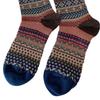 Autumn and Winter Socks: Women's Ethnic Style Thickened and Warm Combed Cotton Mid-calf Socks, Retro Style