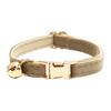 Cat Collar Velvet Solid Color Pet Chocker Necklace with Bell Adjustable Neck Collar for Cat Kitten Puppy Small Dogs