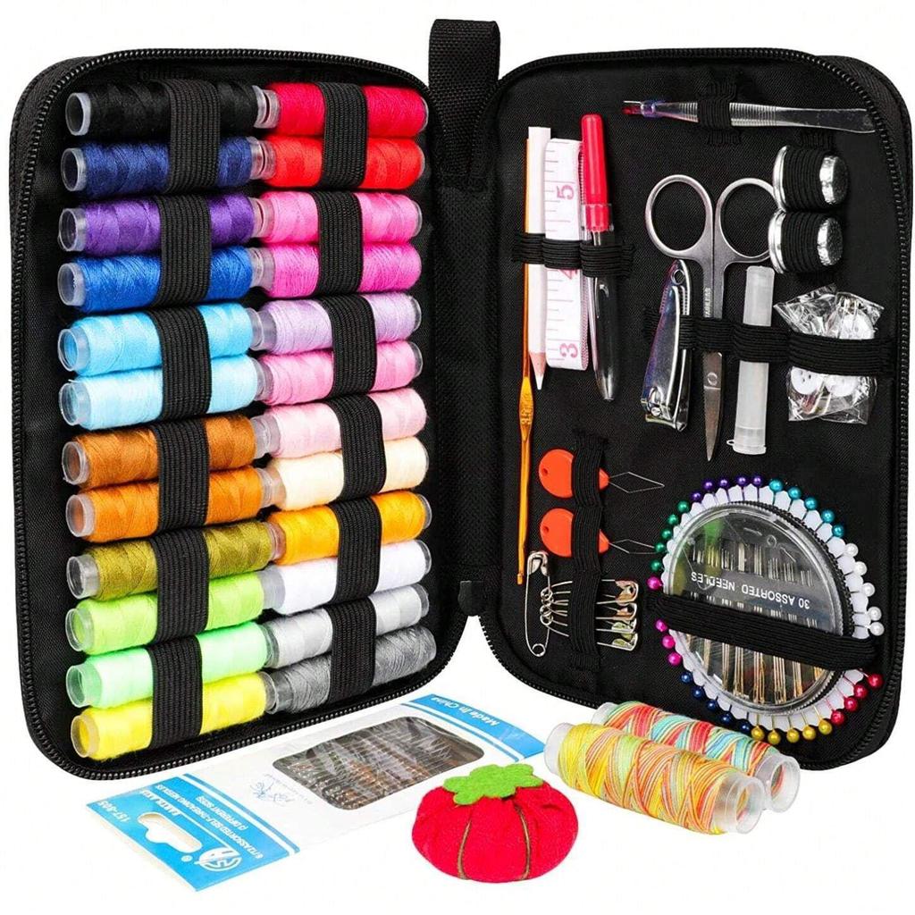 Portable Needle and Thread Kit - Home DIY Sewing Tool Set, Household Sewing Box