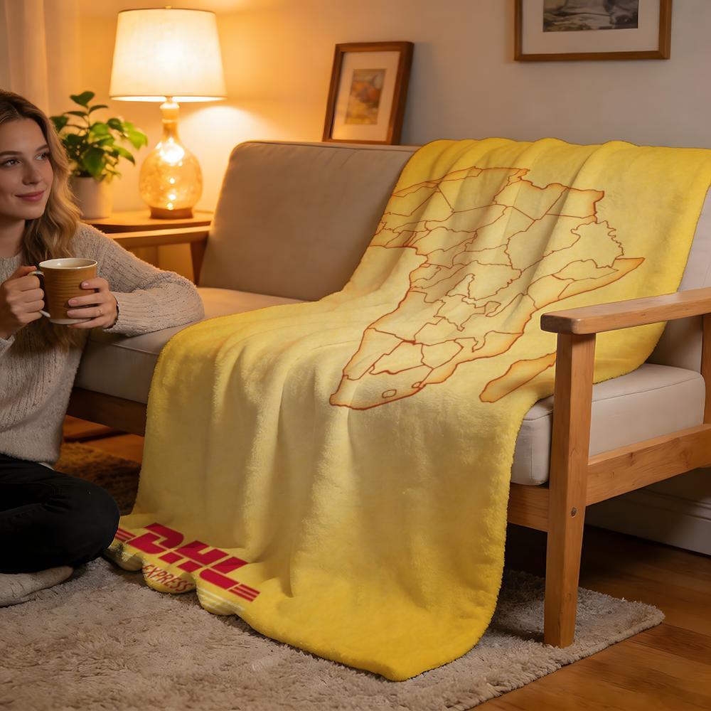 Throw High-Density Short Plush Blanket For Sofa Nap Air-Conditioned Room Soft Skin-Friendly DHL Express 75x90cm