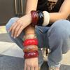 Geometrisches Retro-Acrylarmband - europäischer und amerikanischer Stil