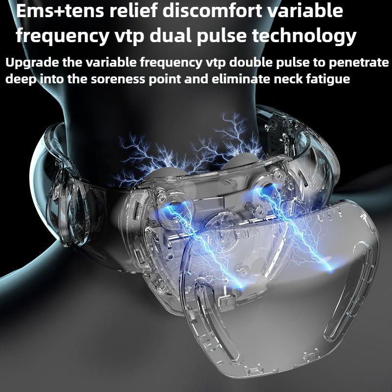 New multifunctional mini cervical massager pulse home neck massager therapy function portable hot compress cervical massager