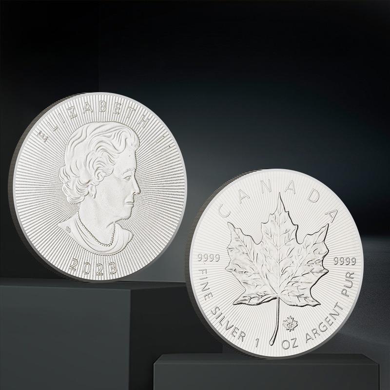 Canadian Maple Leaf Commemorative Coin, Queen, Metal Coin, 40mm