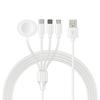 Cavo di Ricarica Multi Orologio 4 in 2 Per iPhone iWatch Caricabatterie Cavo di Ricarica Rapida Tipo-C USB Accessori di Alta Qualità per iPad Airpods