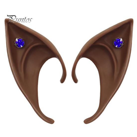 1 par alveører Realistisk høy simulering myke scenerekvisitter Halloween Cosplay silikon alveører