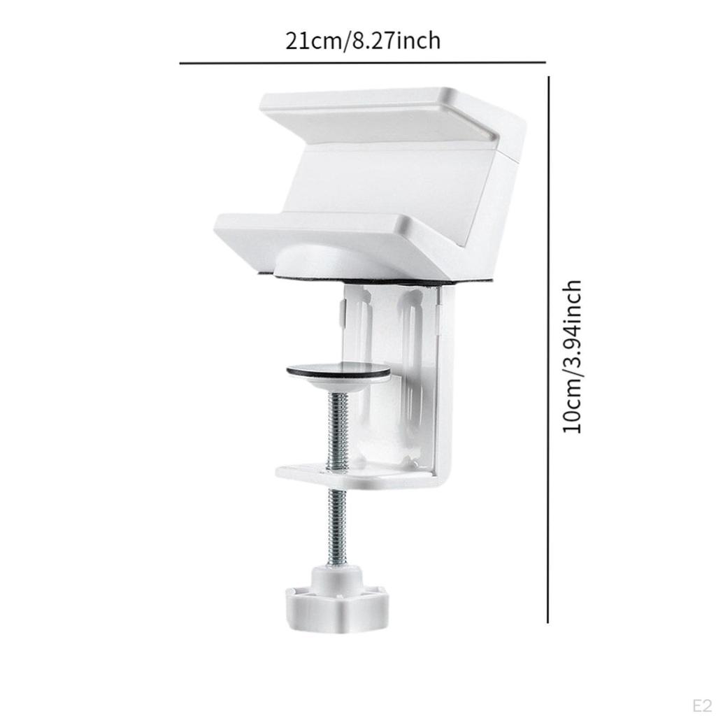 Desk Clamp Holder Power Strip Mount with Adjustable No Drill Desktop Organizing