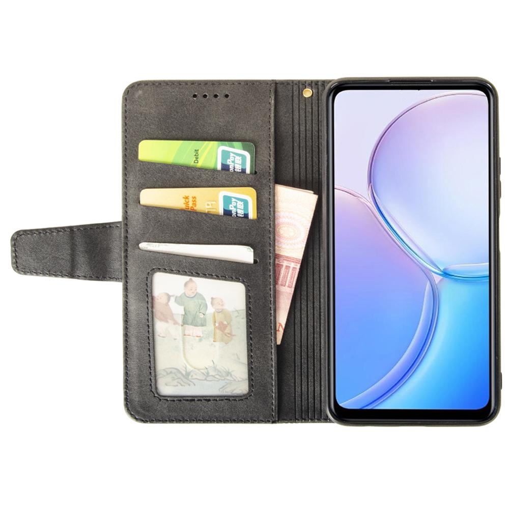 For Samsung Galaxy S24+ Calf Texture Leather Case Wallet Phone Cover