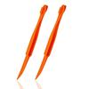 NOUSEG 2er-Pack Zitruszangen, Kunststoff, Orange, 15,85x1,2cm, Obstmesser Küchenhelfer