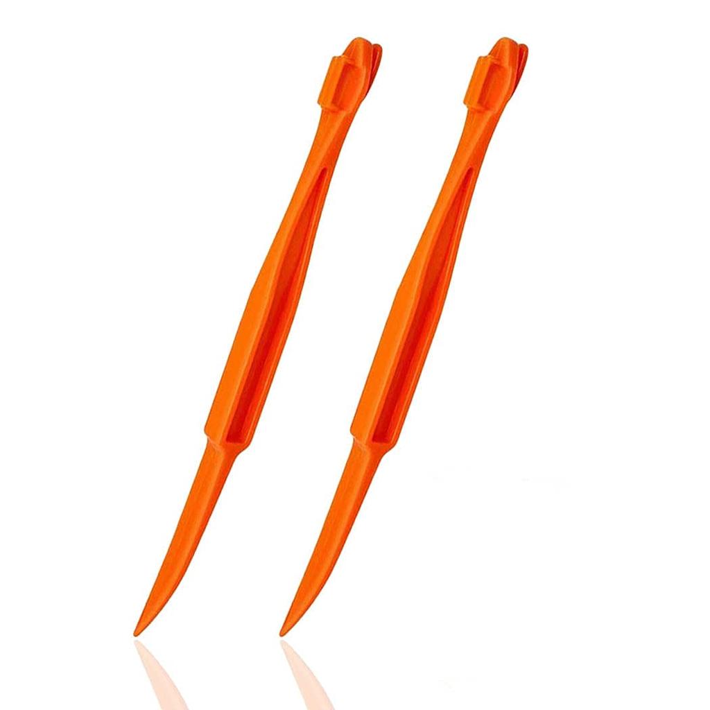 NOUSEG 2er-Pack Zitruszangen, Kunststoff, Orange, 15,85x1,2cm, Obstmesser Küchenhelfer