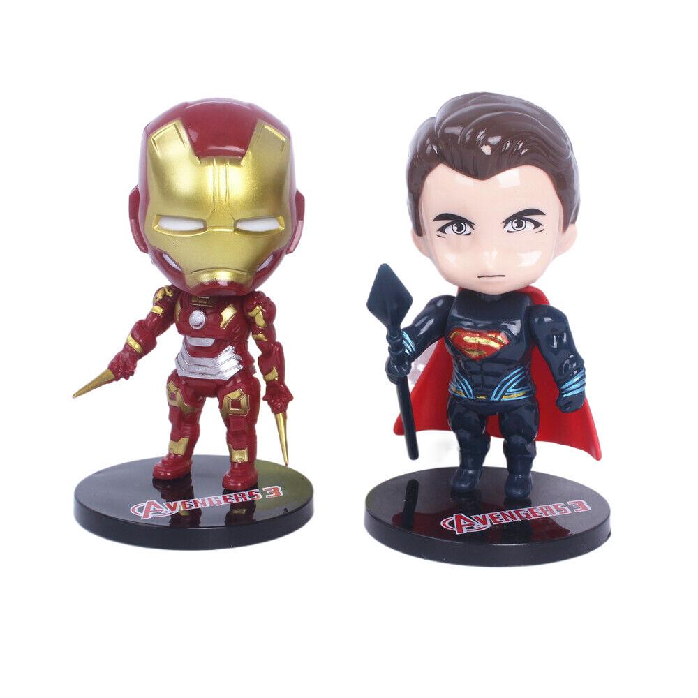 Colorful Superhero Cake Decoration Figures For Birthday Parties And Celebrations
