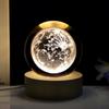 Creative 3d Laser Engraved Galaxy Crystal Ball Bedroom Decor Night Light Modern Minimalistic Style Glass Orb Gift