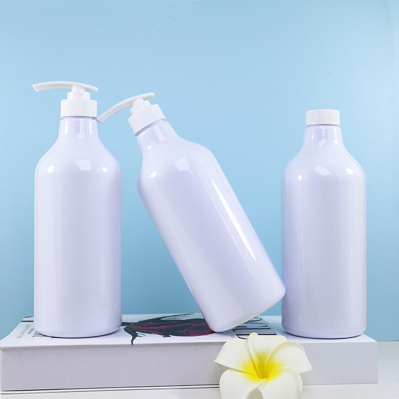 1L PET Empty Pump Bottle for Shampoo & Shower Gel