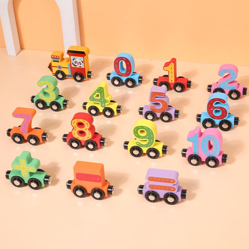 Children's Magnetic Train Set: Wooden Educational Puzzle Compatible with Brio Tracks