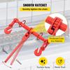 SucceBuy 4Pcs Chain Load Binder 5/16" Tie Down Kit with 5400LBS Working Capacity & 2 Grab Hooks Transport  for Package Towing