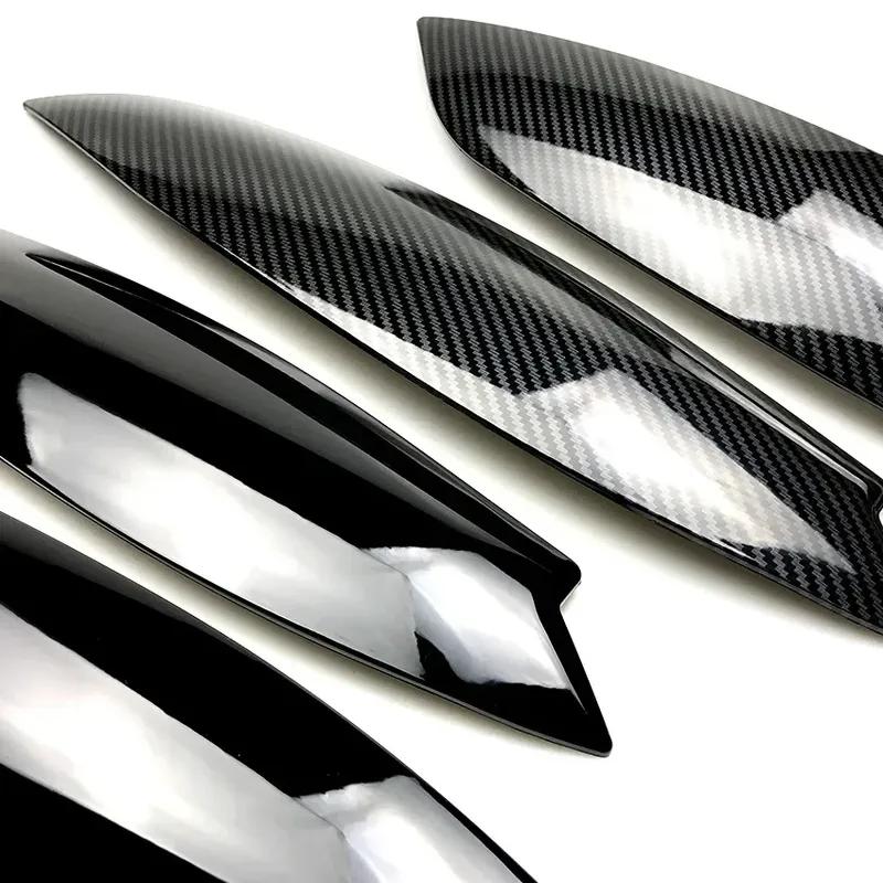 For Volkswagen VW Golf 5 MK5 GTI R 2003-2008 2PCS Headlights Eyebrow Eyelids Chrome Trim Cover Car Styling