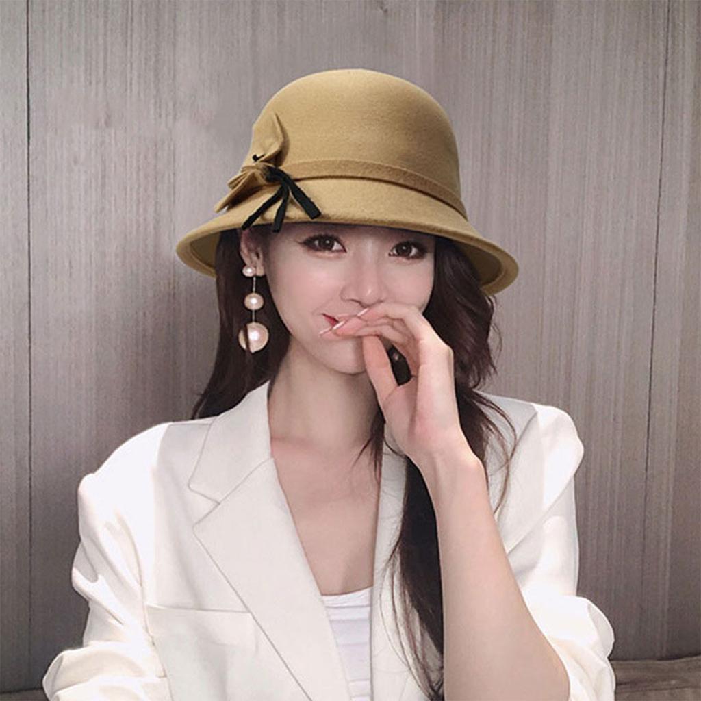 Ladies' Round Top Sheep Hat Retro Versatile Fisherman Hat Basin Hat