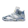 Air 6 Retro GS Washed Denim 2022 Kids Sneakers Blue White Dutch-Blue DM9045-100