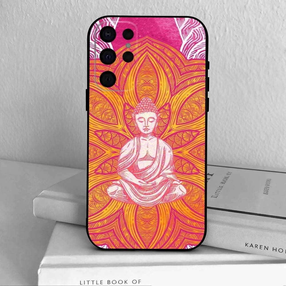 The B-Buddha Art Phone Case For Samsung S25,S24,S21,S22,S23,S30,Ultra,S20,Plus,Others Soft Black Cover