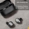 Wireless Earbuds Bluetooth 5.0 Headphones Noise Cancelling Earphones Stereo Sound for Gym Running Work Black