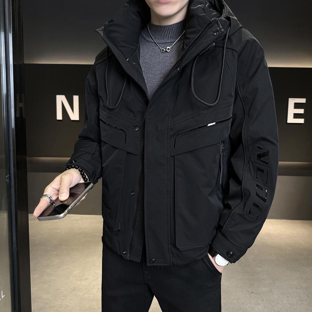 Men's High-End Hooded Winter Down Jacket 2025: Stylish, Warm, and Trendy Outerwear