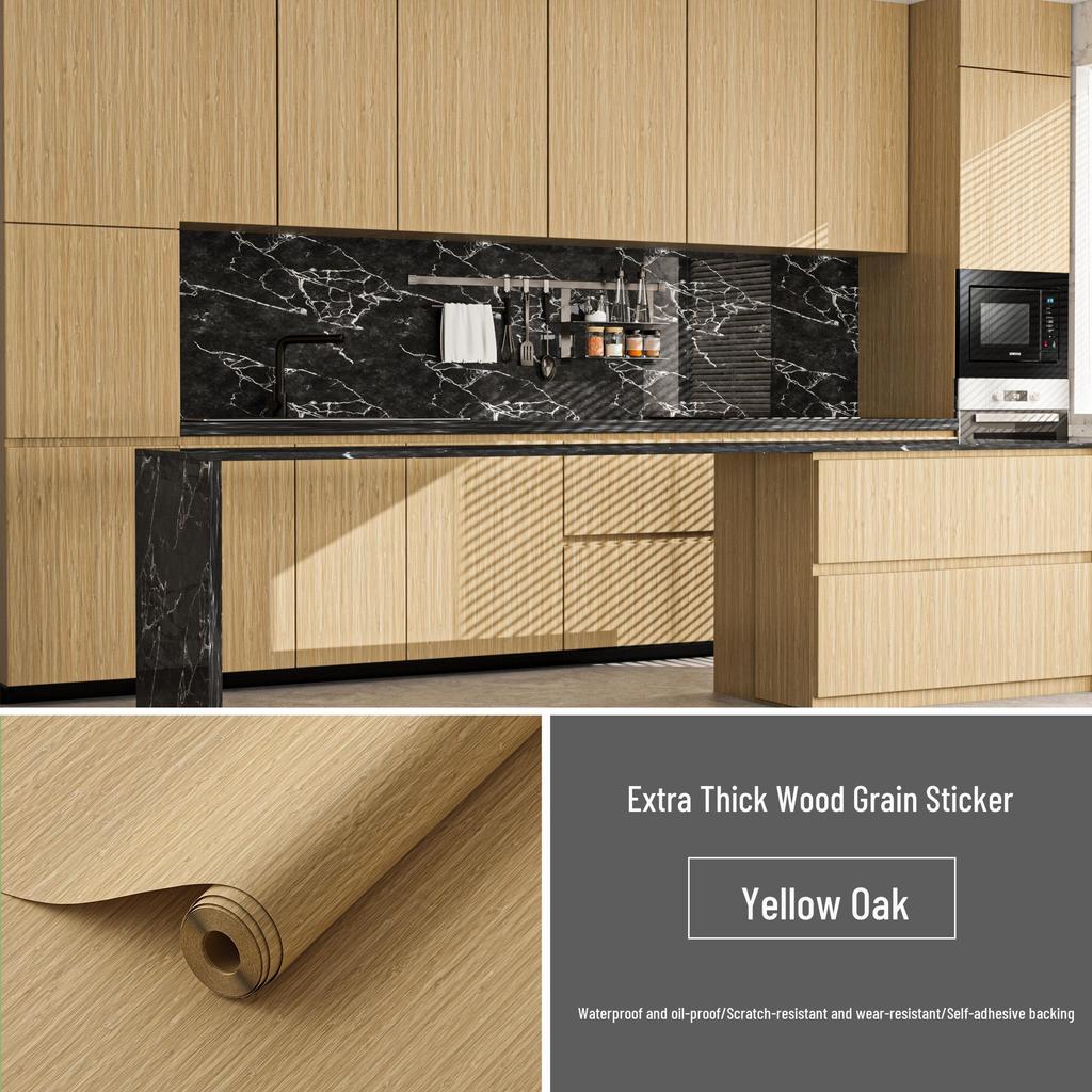 Vylepšená samolepicí tapeta s dřevodekorem: Vodotěsné a odolné proti vlhkosti pro nábytek, šatní skříně, dveře a renovace MDF.