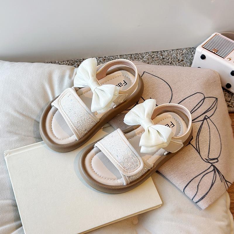 Fashion Girls' Sandals Summer New Style Kids Shoes Soft Soled Girls Shoes Simple Child Sandal Anti Slip Beach Shoe