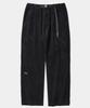 COLUMBIA UNIVERSITY Sl-Label Belted All-Round Corduroy Pants Black