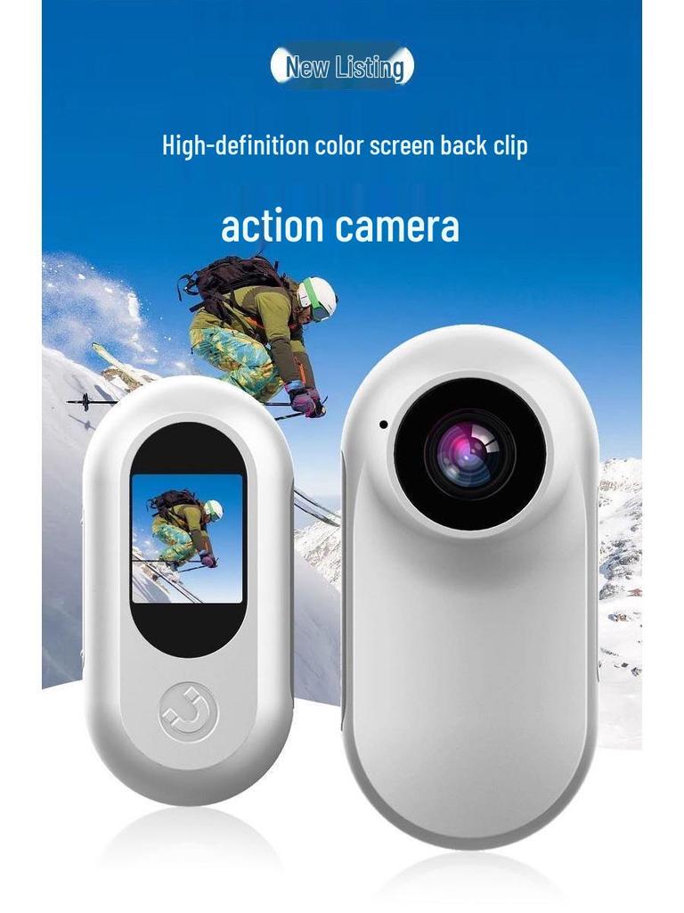 Magnetic Clip HD Wearable Action Camera for Pet and Cycling