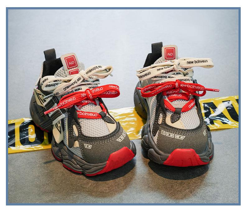 2026 Spring Kids Breathable Mesh Sports Shoes - Fashionable, Non-slip, Thick Sole for Boys & Girls