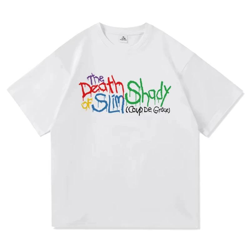 Eminem The Death of Slim Shady Renaissance T Shirt MenWomen Harajuku Hip Hop Tshirt Unisex High Quality Cotton Tees Shirts Tops
