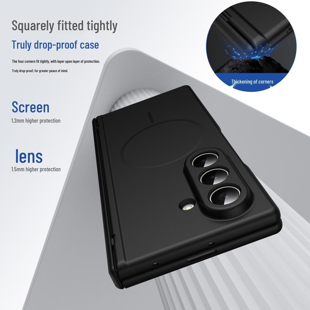 Samsung Z Fold7 Magnetic Wireless Charging Case with Hinge Protection