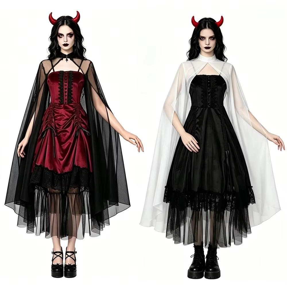 Adult Dark Style Female Witch Carnival Party Cosplay Performance Halloween Costumes