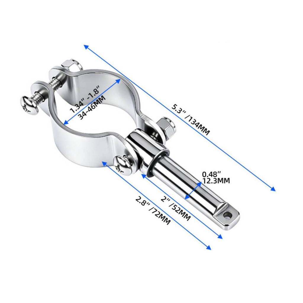 Paddle Holder with Clamp Collar Adjustable Sturdy for Kayakers
