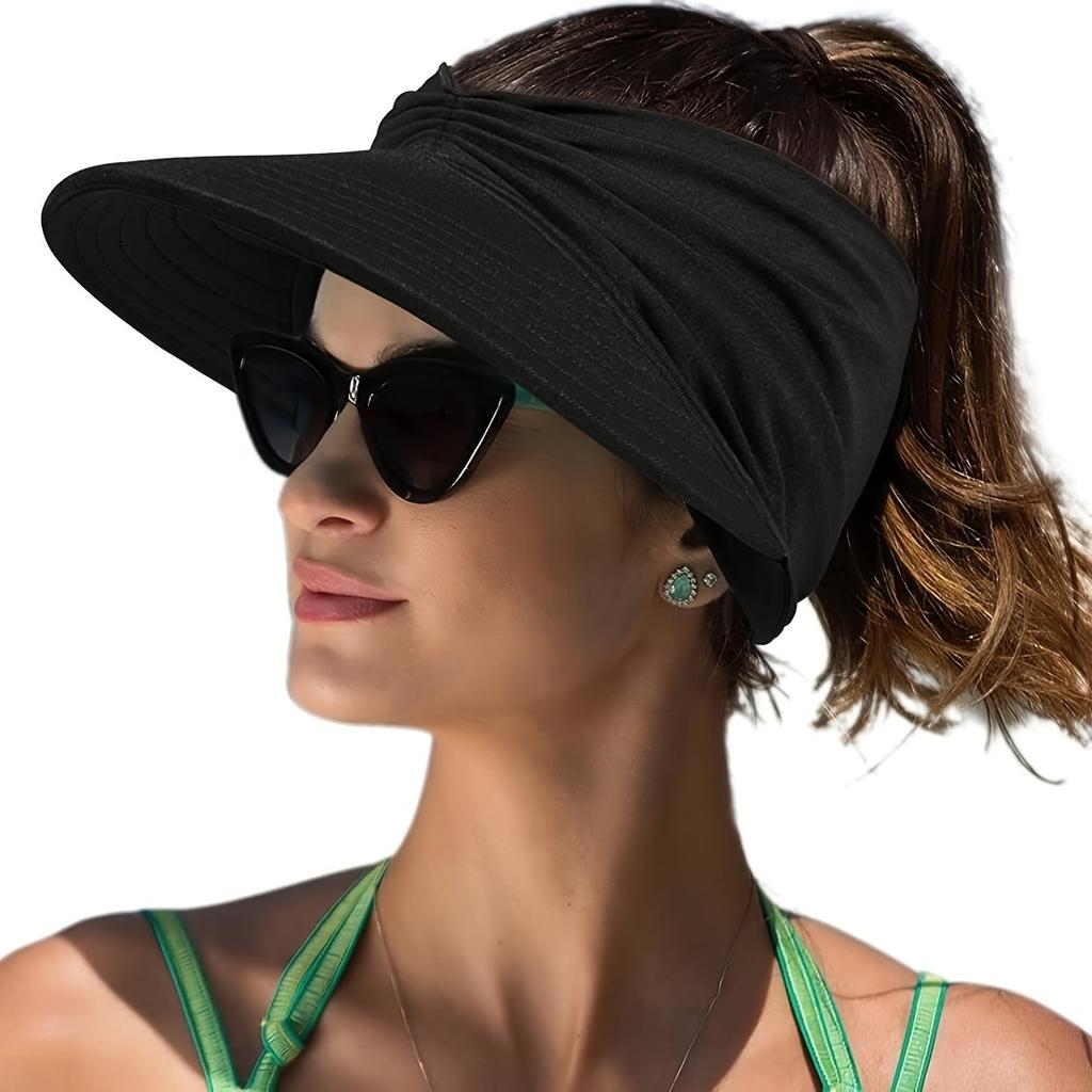 Women'S Wide Brim Sun Hat with Adjustable Drawstring Closure - Lightweight Breathable Summer Beach Hat, for Outdoor,Travel Accessory