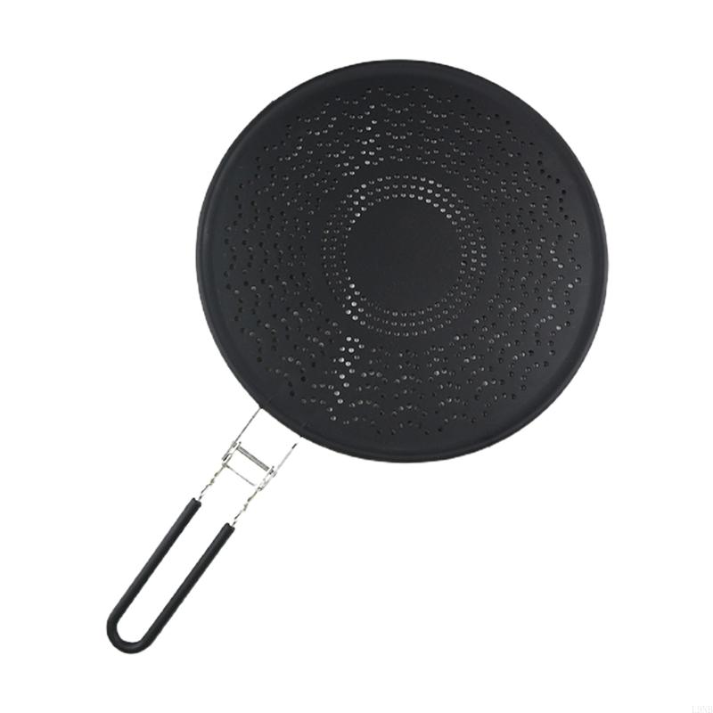 Силиконовая крышка для кастрюли, термостойкая складная крышка для кухонной утвари чёрный