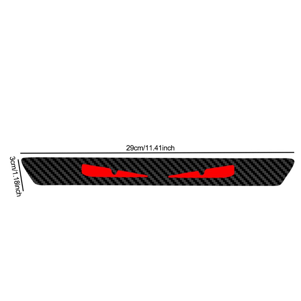 Universal Car Taillight Brake Lights Lamp Sticker Protector Sticker Devil Eyes Heart Carbon Fiber Covers Accessories Hawkeye