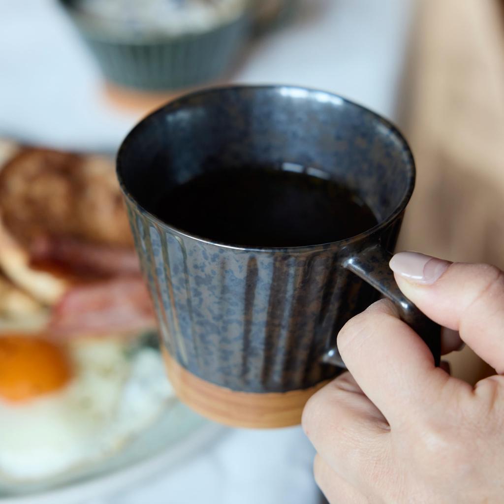 TAMAKI Iki Mug, Brown, 12.5x9x8.5cm (H), Porcelain, Stylish Gift, T-964989