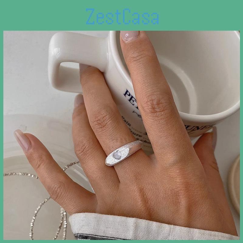 Motif Heart Chic Adjustable Ring For Women Featuring Rhinestones Sparkling