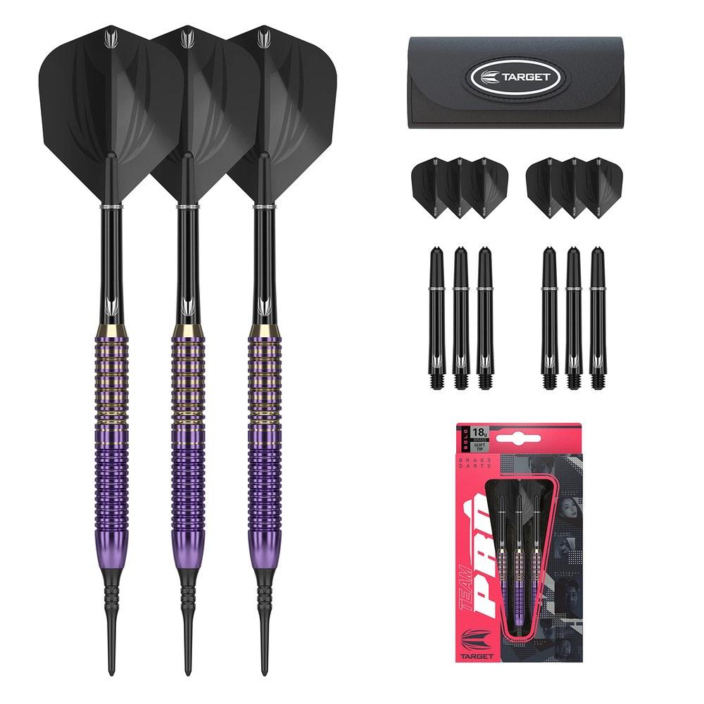 Target Darts TEAM PRO Series KEITA ONO Brass 18G 2BA Darts Set with Case
